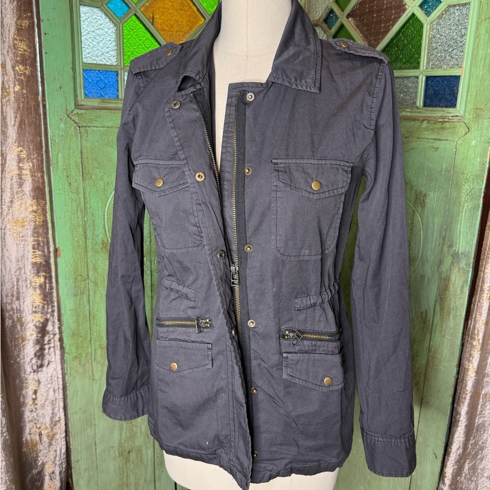 Thin Utility Shirt Jacket by Velvet